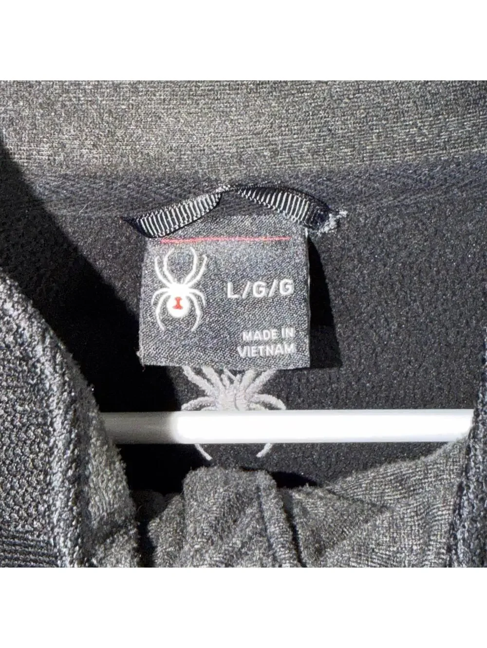 Spyder Large Black Quarter-Zip Pullover Sweater